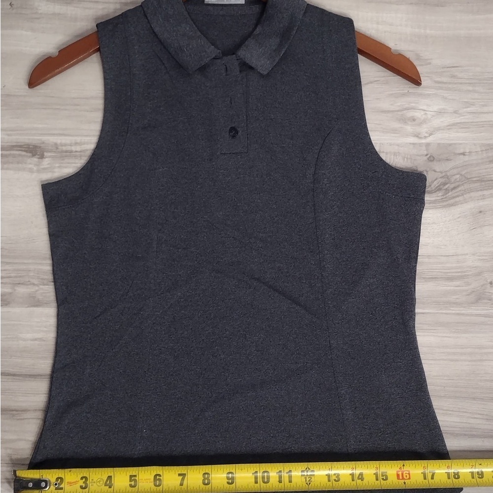 Callaway Gray Sleeveless Polo Top size S brand new W tags - Picture 4 of 8